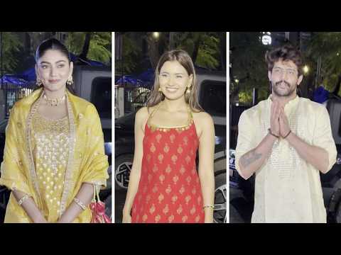 Sana Makbul, Akanksha Choudhary & Sorab Bedi Spotted In Andheri For Ganpati Darshan