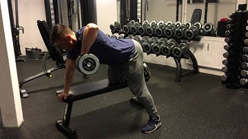 One-arm DB row, elbows out