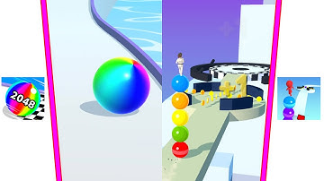 🟡 💚 Ball Run 2048 Vs Stack Rider New Big Update All Levels Gameplay Walkthrough 4K Nr 9