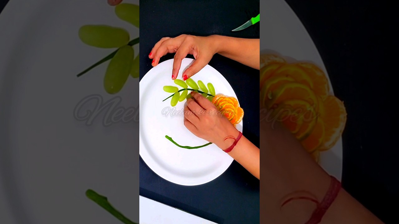 Easy Fruits Decoration in plate By Neelam ki recipes 😋