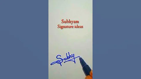 Subhyam Signature Style | S Letter Signature Ideas 😲 #signature #art #viral #trending #shorts