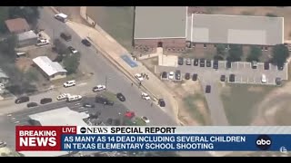 14 students killed, 1 teacher dead in elementary school shooting, Texas governor says