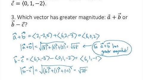 Vectors in Three Dimensions