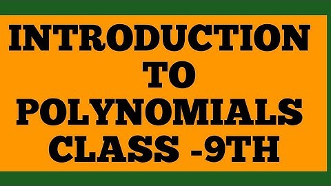 Introduction to Polynomials Class 9th | hi tek tutorial