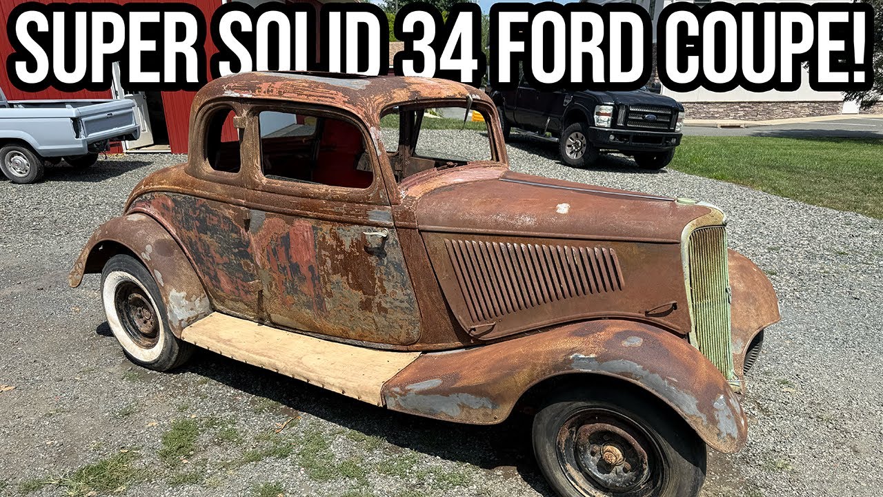 Unloading The Ohio Hot Rod 1934 Ford Coupe & Parts YouTube