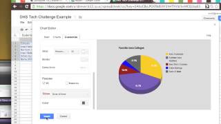 Spreadsheet in Google Drive for the DHS Tech Challenge