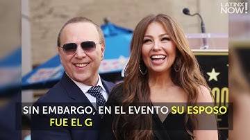 Thalia The Legend - Tommy Mottola & Thalia At The Walk Of Fame In Hollywood - Telemundo 2019