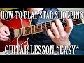 How to Play "Star Shopping" by Lil Peep on Guitar for Beginners *CORRECT WAY*