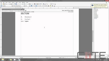 Correcting List Enumeration - Open Office