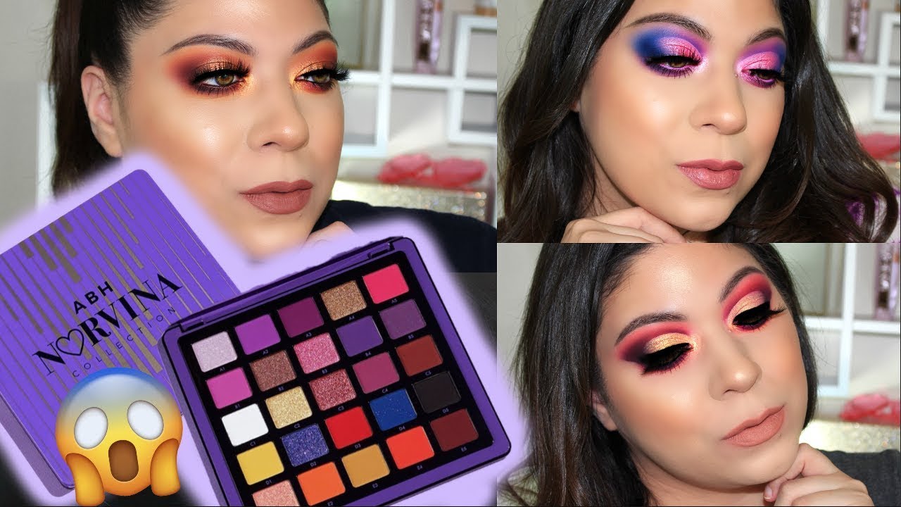NORVINA COLLECTION VOL. 1 PALETTE!! | 3 LOOKS | Hazelbeauty89