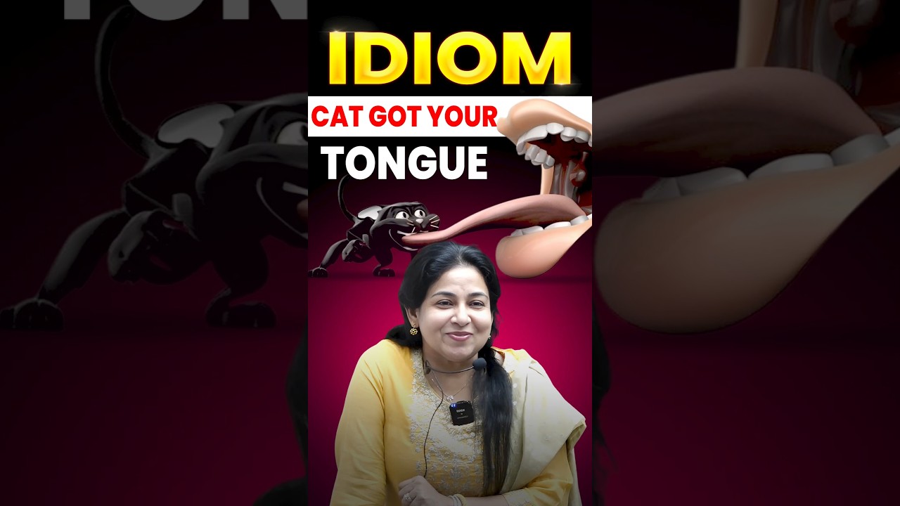 Cat Got Your Tongue 🤣 | Idiom | English By Neetu Mam 