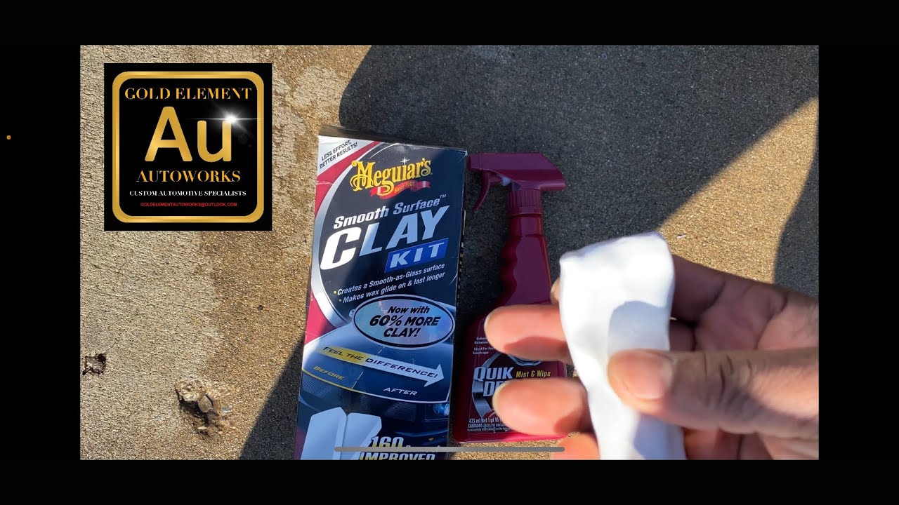 How To Use Meguiar's Clay Kit To Remove Overspray On My Mercedes Benz CL55  AMG & SL500 