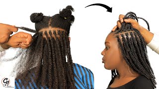 Fast Hair Growth With Mini Twists Extension : 4-Month Lasting Results. Very Detailed.