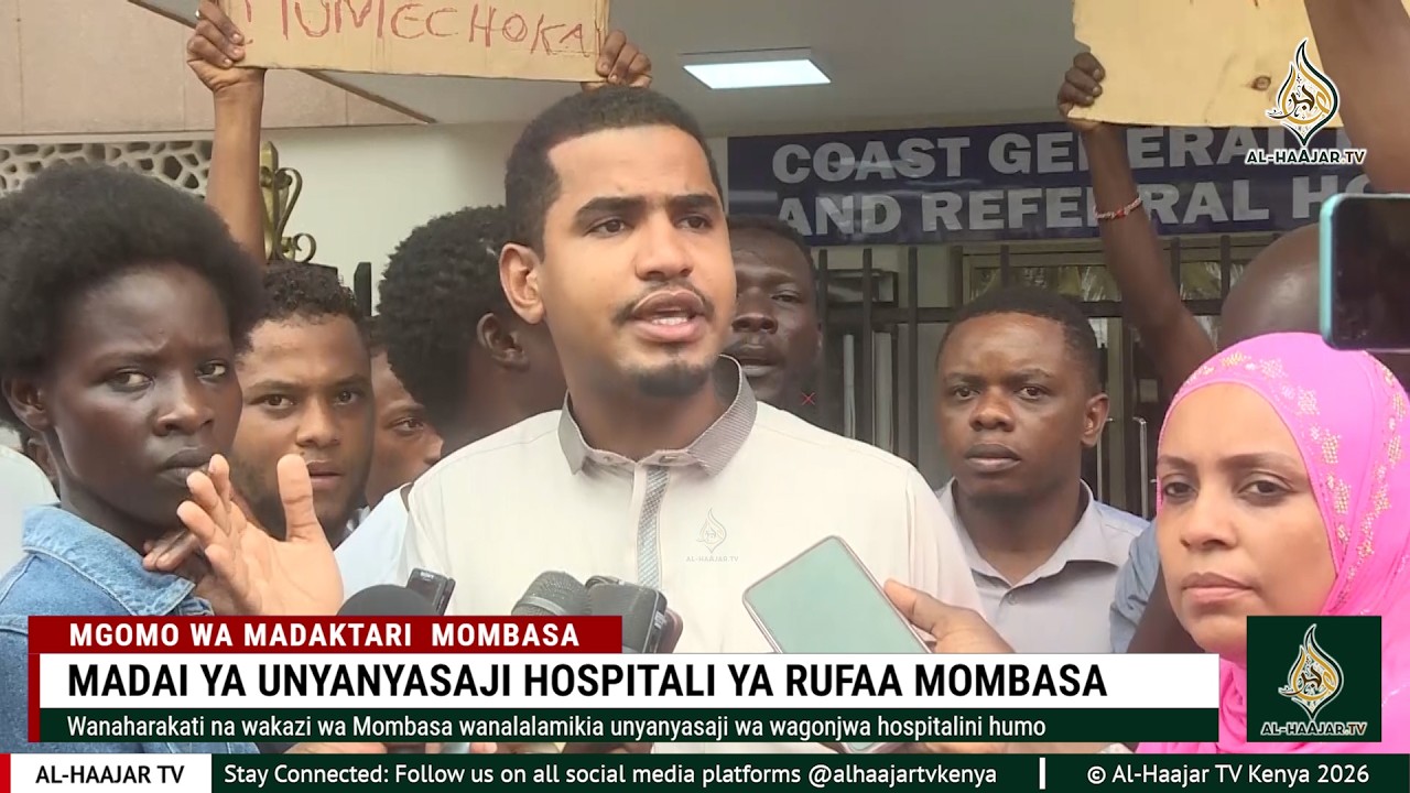 📺🔴LIVE: MGOMO WA MADAKTARI MOMBASA KUPINGA KUSIMAMISHWA KAZI KWA DKT. KANDWALA