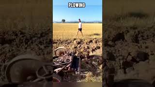 Mini Crawler tractor plowing in the field #usatractor #americanfarming #crawler