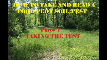 How to do a food plot soil test and then read the soil test PART #1