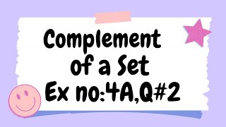 Ex no 4A Q#2 sets