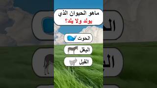 ماهو الحيوان الذي يولد ولايلد؟