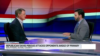 Republican David Perdue attacks opponents ahead of Georgia primary | Action News Jax