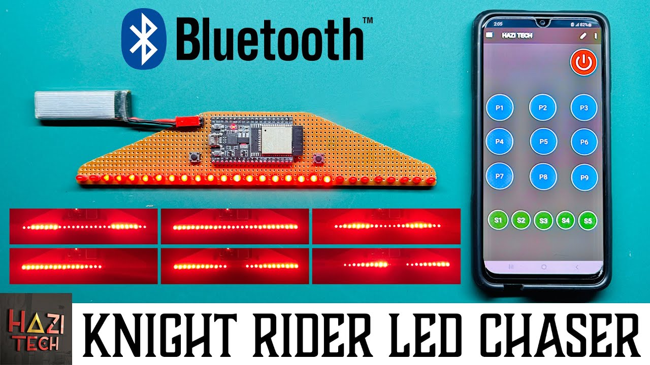 Knight Rider: LED-Lauflicht mit dem ESP32