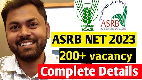 ICAR NET 2023 Notification | ASRB NET 2023 Official Update |  ICAR Vacancy 2023 | Krishi Kranti IG