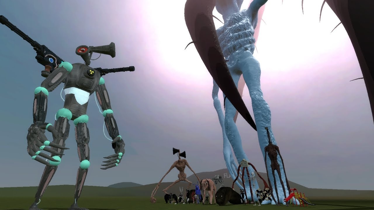 MECHA SIREN HEAD vs TREVOR HENDERSON Creatures in Garrys Mod GMod