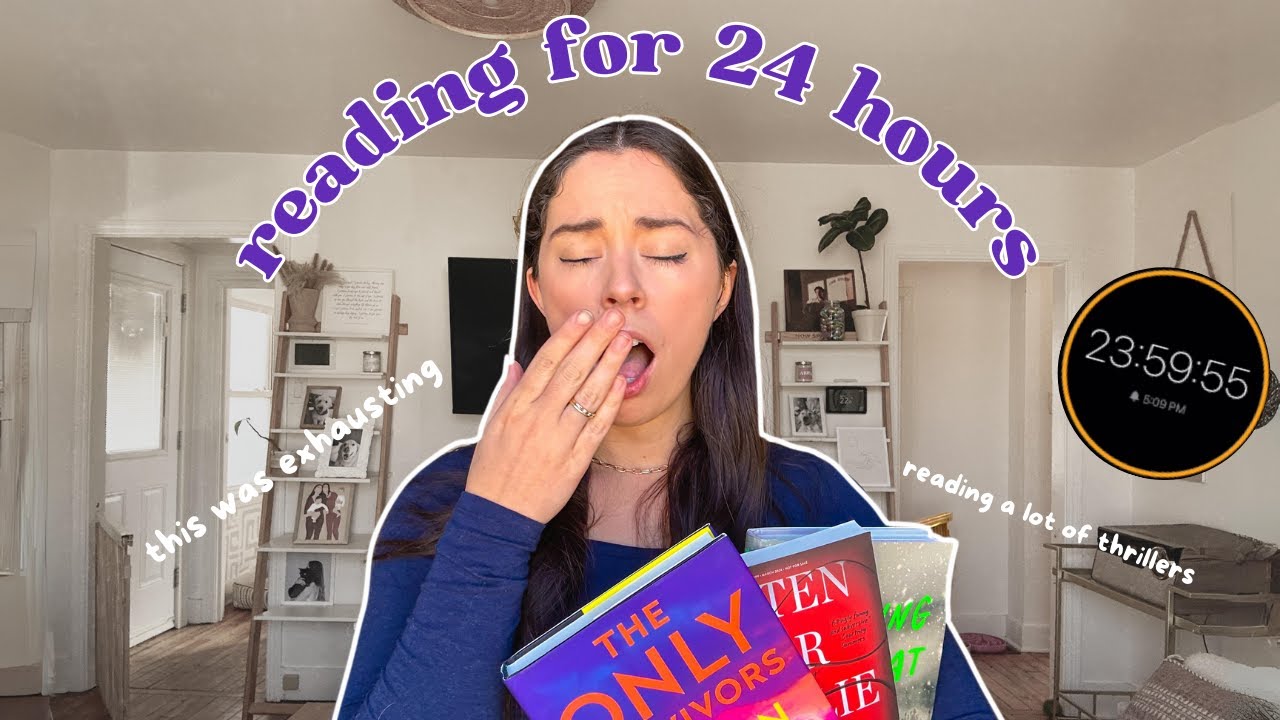 reading for 24 hours in a weekend | spoiler free reading vlog - YouTube