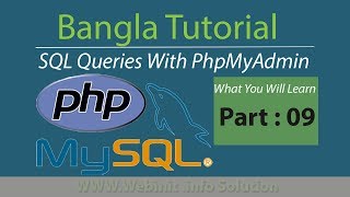 how to learn with phpmyadmin (Operators Overview) || part : 09