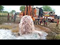 How To Water Borewell Drilling Machine Amazing Videos in hindi New Stunt10 Feet Deep Full Water Save