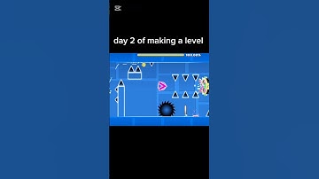 day 2 of making a level #geometrydash #gd #games #shorts #gdupdate