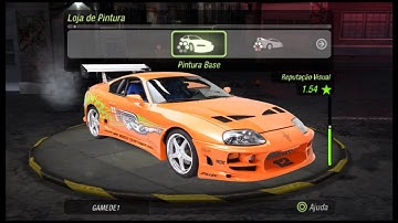 Como Fazer O Incônico supra  do Brian no velozes e furiosos   sem MOD no need for speed