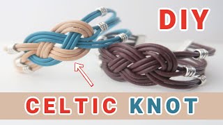 Celtic Knot Leather Bracelet - Men and Women - (suitable for complete beginners)