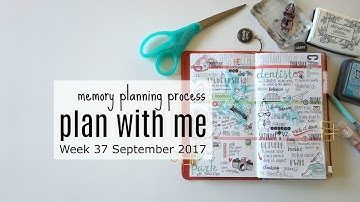 plan with me * September 2017 * Week 37 * Cocoa Daisy * Distress Oxide
