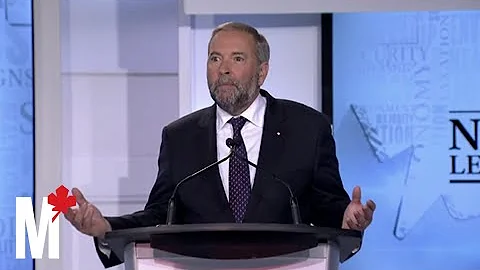Mulcair says the NDP would repeal Bill C-51: Maclean's debate