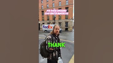 POV: YOU’RE SPREADING GOOD VIBES IN MANCHESTER 😎 #pov #goodvibes #positivity #fun