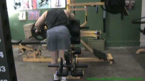 Standing Leg Curls on the Powertec Multi System at www.samsfitness.com.au