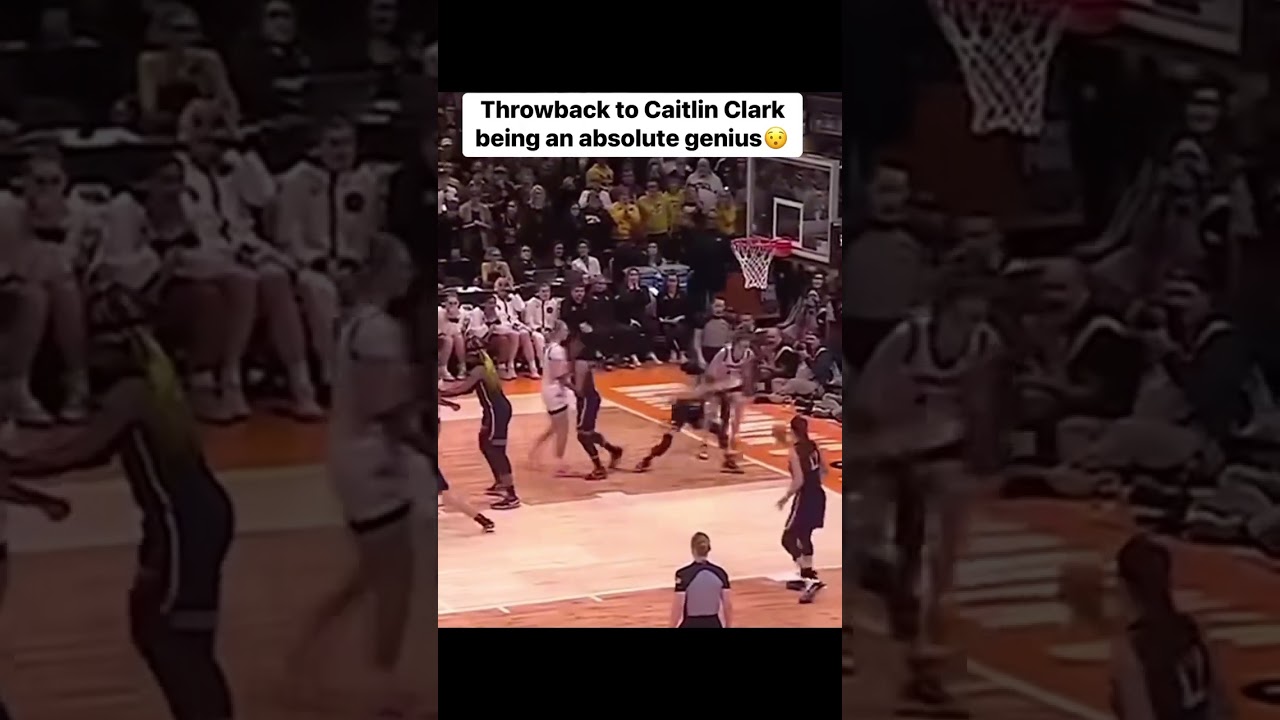 Throwback to Caitlin Clark being an absolute genius 