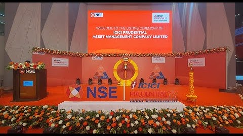 Listing ceremony of ICICI Prudential Asset Management Company Limited