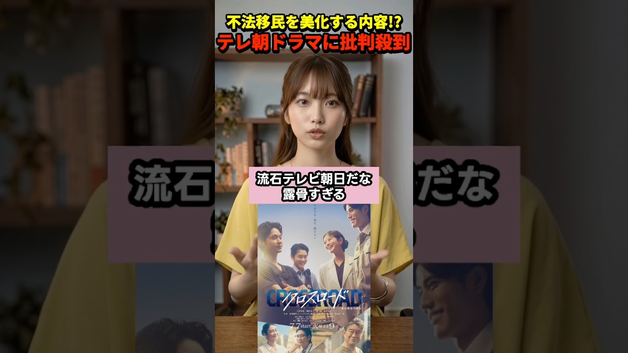 不法移民を賛美!? テレ朝ドラマの内容がヤバい...【さくらの解説】