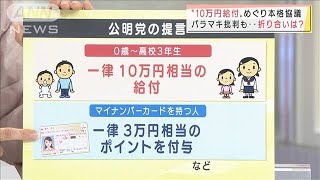 給付金＆マイナポイント 自公の折り合いは?協議開始(2021年11月8日)