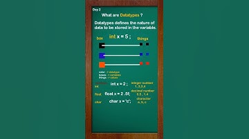 Day 2: Learn coding for beginners | What are Data Types?  #datatypes #shorts