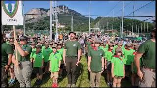 Campo scuola alpini   ALZABANDIERA