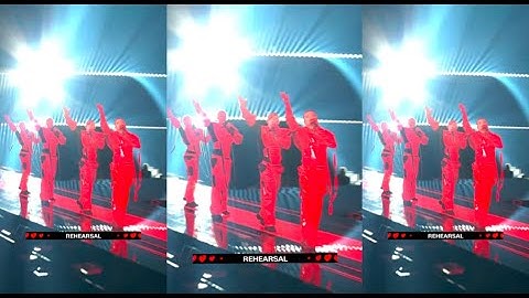 📹 CLIP 🇧🇪 Red Sebastian - Strobe Lights REHEARSAL Belgium Eurovision 2025