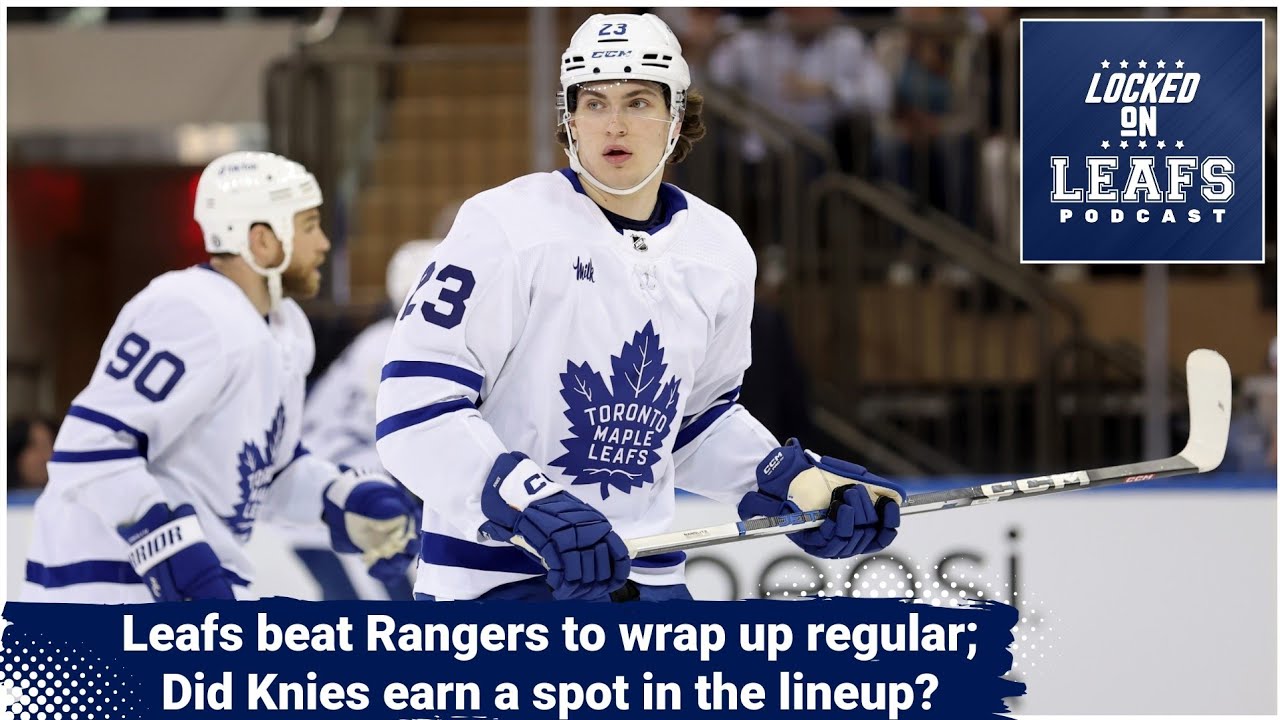 Maple Leafs wrap up regular season with a win vs NYR; Did Matthew Knies ...