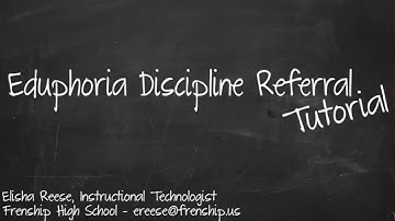 Eduphoria Discipline Referral