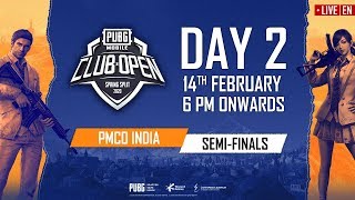 [EN] PMCO India Semi Finals Day 2 | Spring Split A \& C | PUBG MOBILE CLUB OPEN 2020