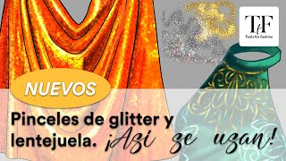 Nuevos Pinceles de Glitter y Lentejuela: Así se usan!!
