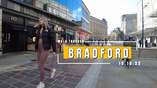 Bradford Town Centre Walk Through 4K (10.10.22)