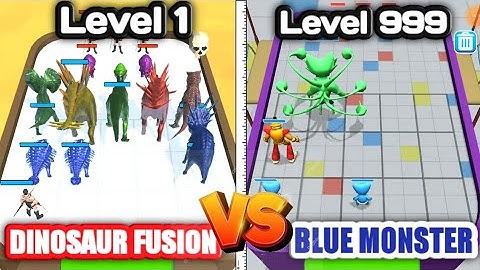 Dinosaur Fusion vs Blue Monster - Merge Master Android, iOS Gameplay 2022