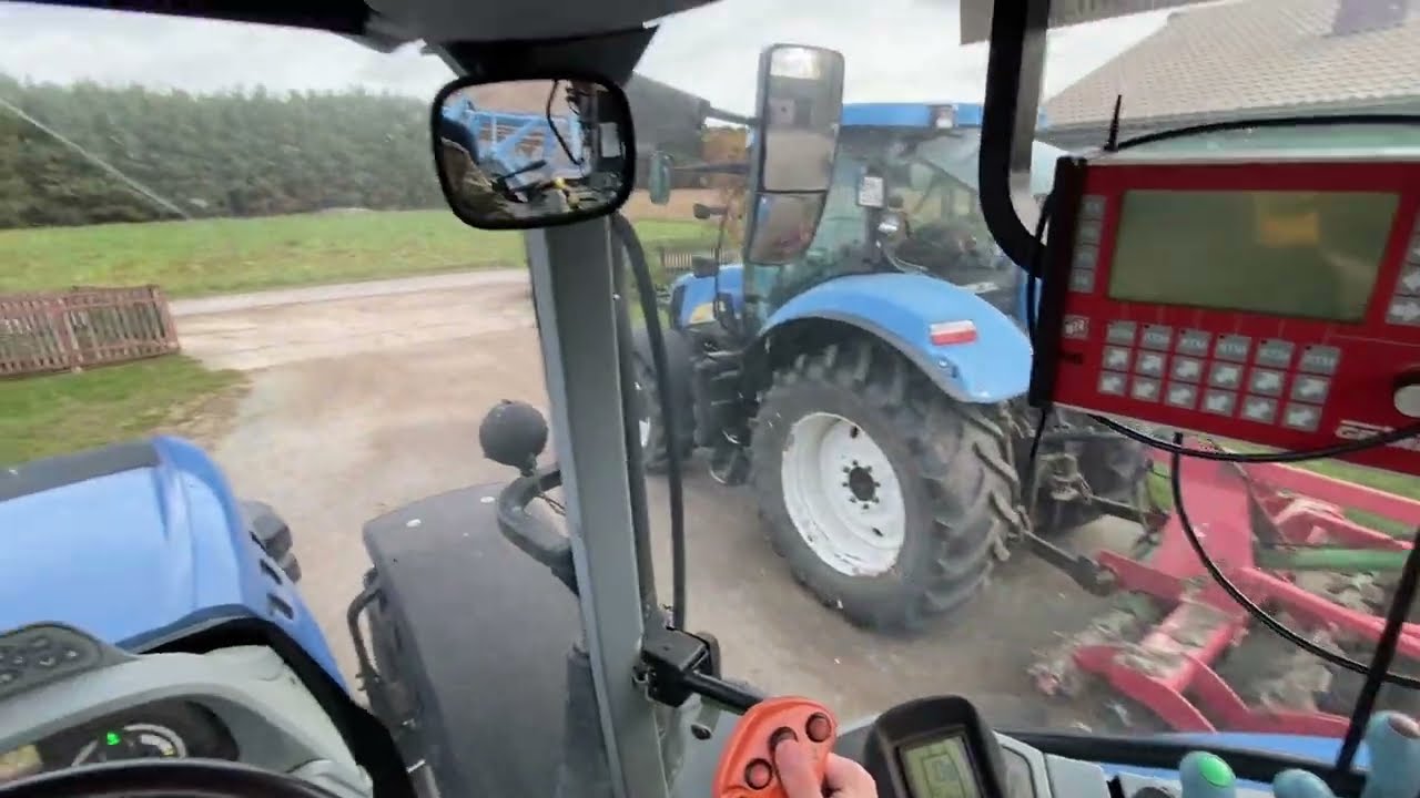 Cab View | NewHolland T7 210 + Mandam KUS | Pure Engine Sound